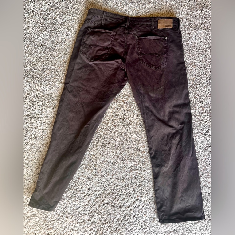 Mavi Matt Relaxed Straight Leg Pants - 38x30 - Chocolate Brown